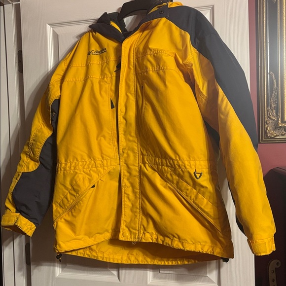 Columbia men’s double whammy Yellow & grey Jacket inner jacket size large